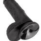 King Cock 7-Inch Cock With Balls - Black