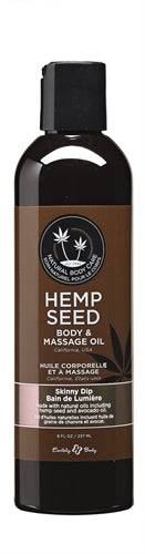 Hemp Seed Massage Oil - 8 Fl. Oz. - Skinny Dip EB-MAS021