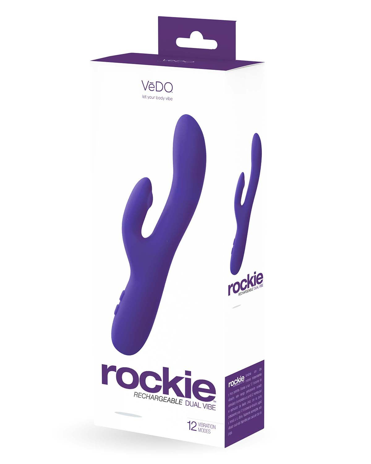 Rockie Dual Rechargeable Vibe - Indigo