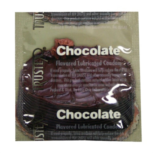 Trustex Flavored Lubricated Condoms - 3 Pack - Chocolate AL-4020