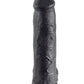 King Cock 12 Inch Cock With Balls - Black