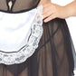 3 Pc Fantasy French Maid - 1x/2x - Black/white