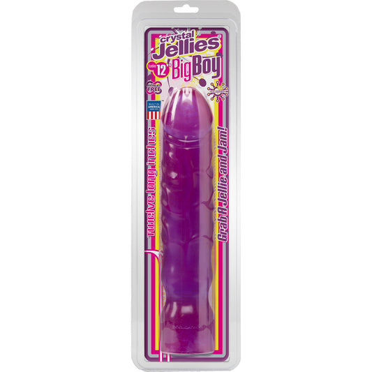 Crystal Jellies Big Boy 12 Inch - Purple