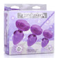 Glitter Gem Anal Plug Set - Purple