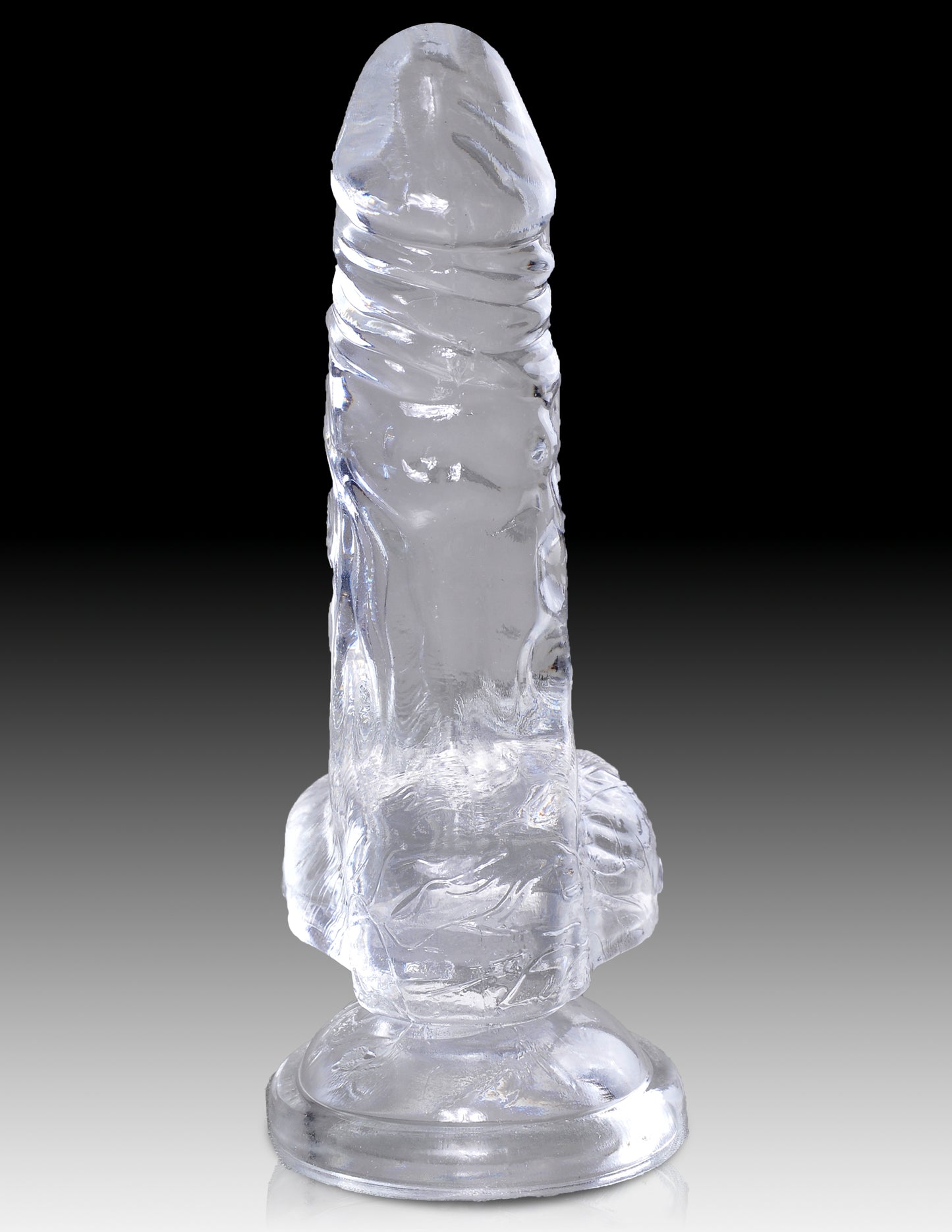 King Cock Clear 4" Cock With Balls