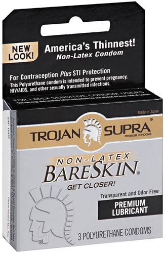 Trojan Supra Bareskin Polyurethane - 3 Pack TJ90220