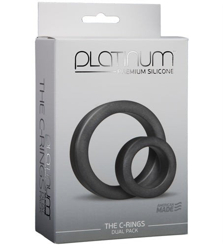 Platinum Premium Silicone - the C-Rings - Charcoal DJ0108-01