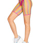 Ombre Rainbow Biker Shorts - One Size - Rainbow