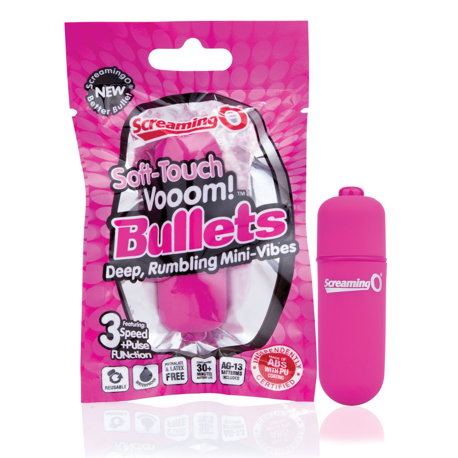 Soft-Touch Vooom! Bullets - Pink STV-PK-101E