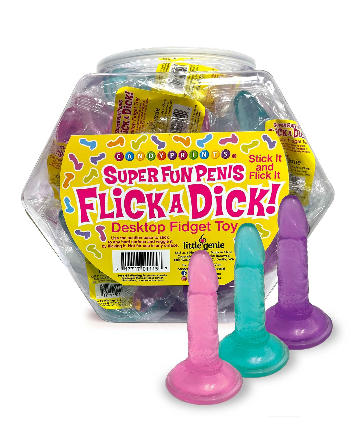 Flick a Dick - Desktop Fidget Toy - Display of 24