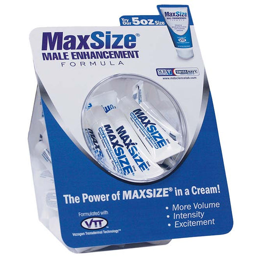 Max Size Cream - 50 Count Fishbowl - 10ml Packets MD-MSC50FB