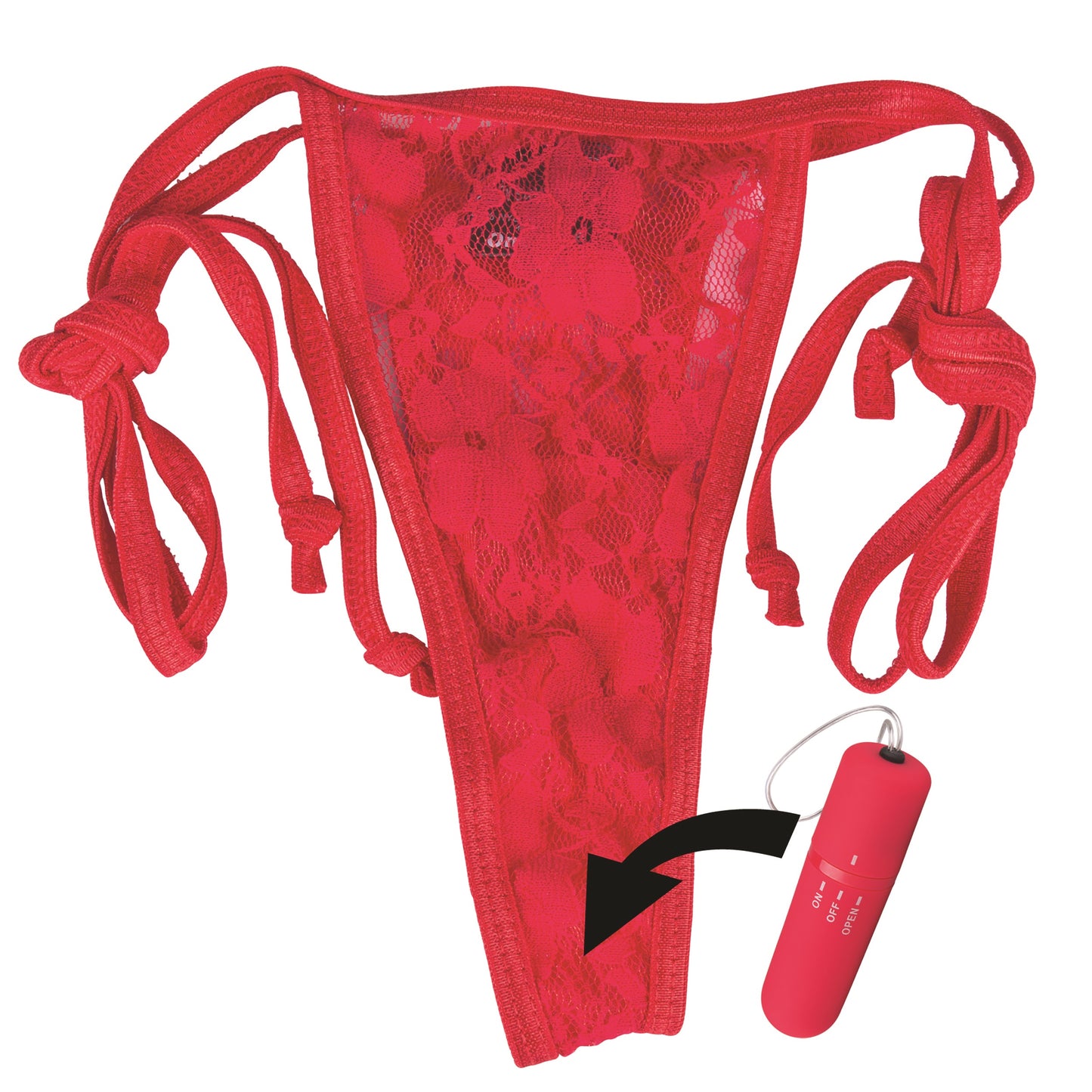 My Secret Screaming O Vibrating Panty Set - Red - Each