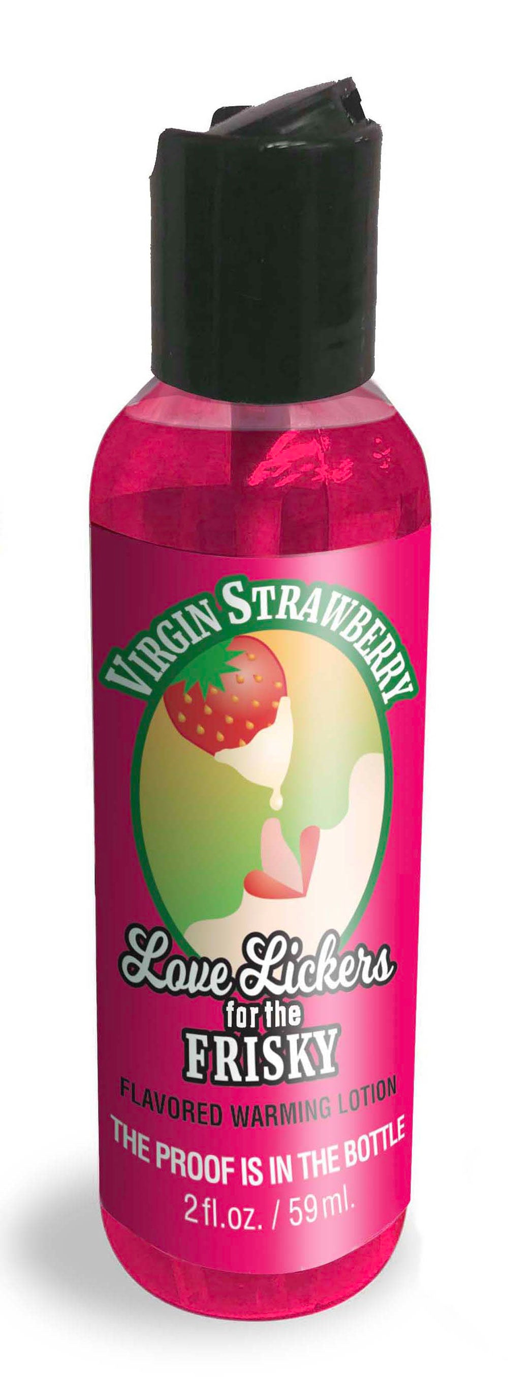 Love Lickers Massage Oil - Virgin Strawberry - 1.76 Fl. Oz. LG-BT019