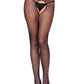 Crotchless Fishnet Pantyhose - One Size - Black LA-1404-BLK