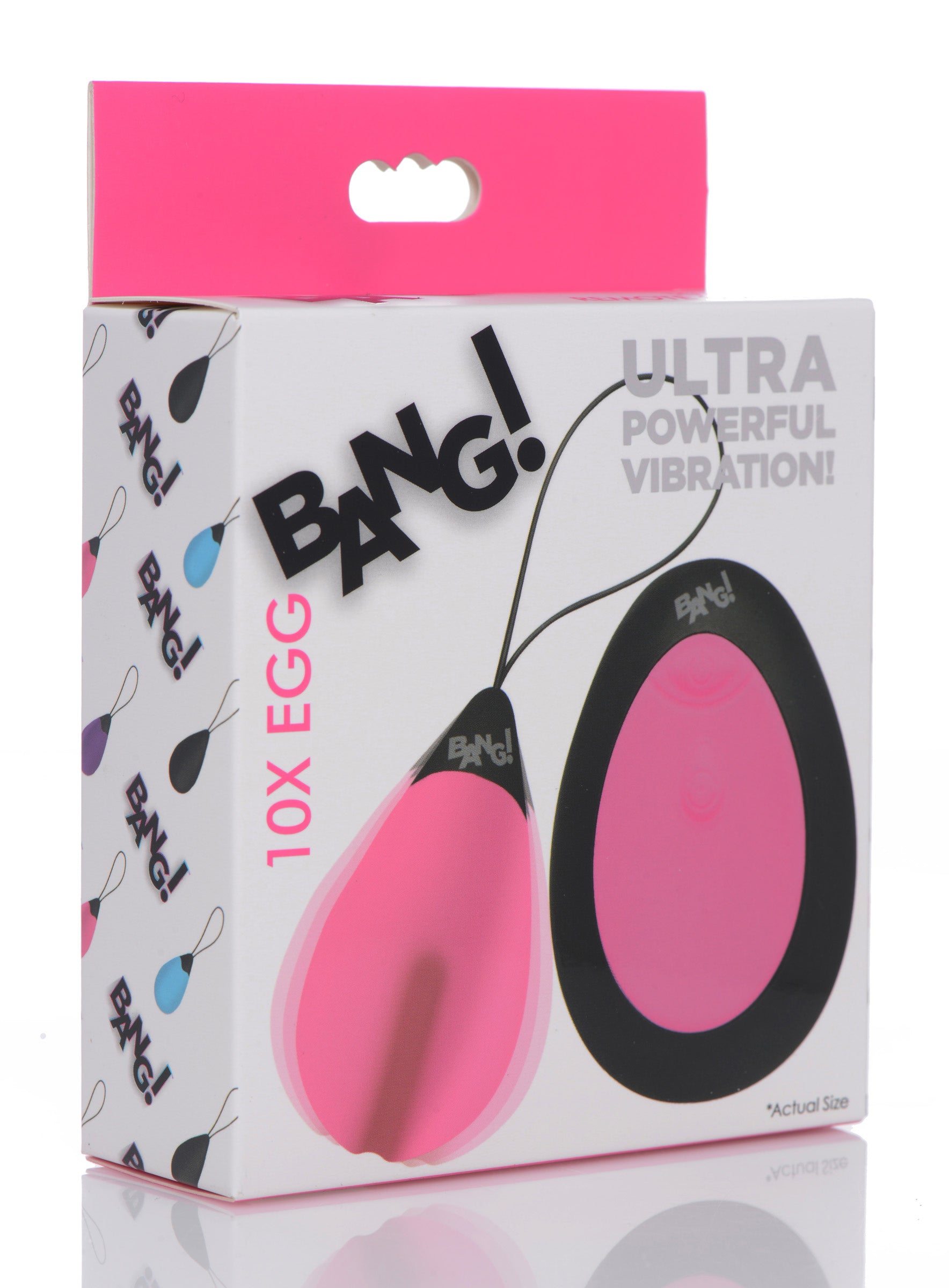 Bang - 10x Silicone Vibrating Egg - Pink BNG-AG462-PNK