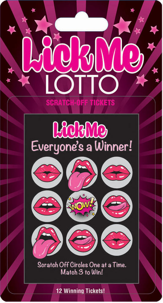 Lick Me Lotto 12 Winning Tickets! LG-BG069