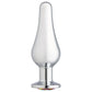 Cloud 9 Novelties Gems Silver Chrome Tall Plug - Medium