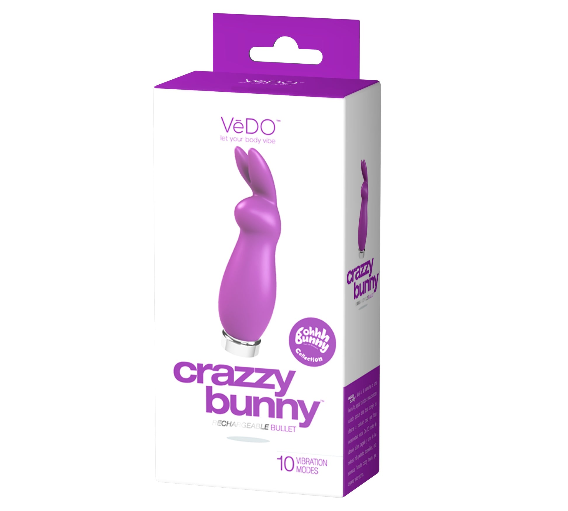 Crazzy Bunny Rechargeable Bullet - Perfectly  Purple BU-0503