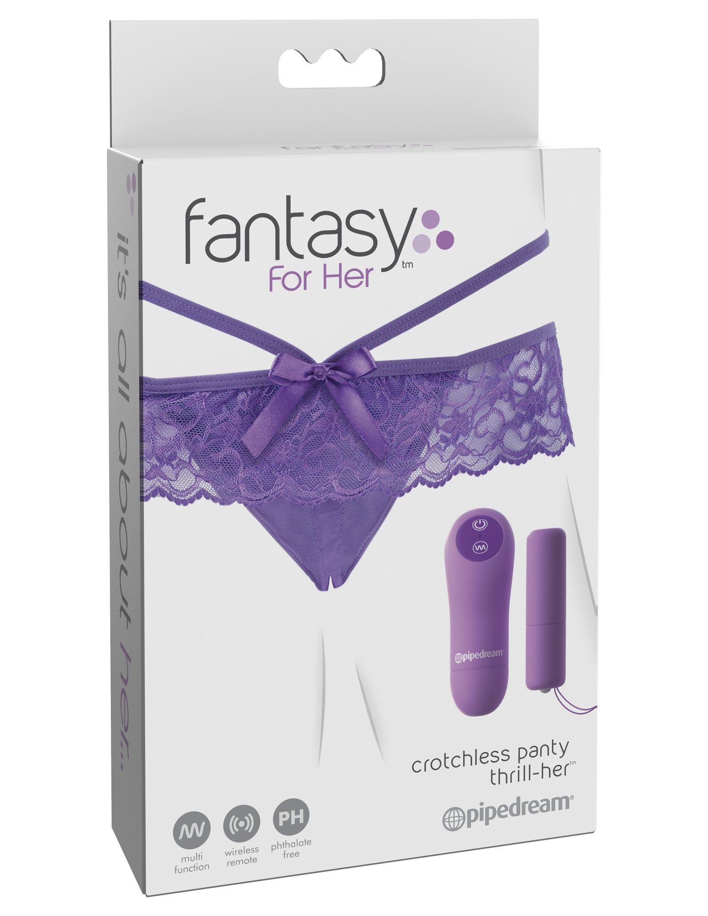 Fantasy for Her Crotchless Panty Thrill-Her PD4933-12