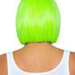 12 Inch Short Bob Wig - Neon Green