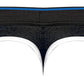 Retro Sport Panel Thong - L/ XL - Black/ Blue