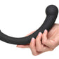 10x Vibra-Crescent Silicone Dual Ended Dildo -  Black