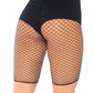 Industrial Fishnet Biker Shorts - One Size - Black