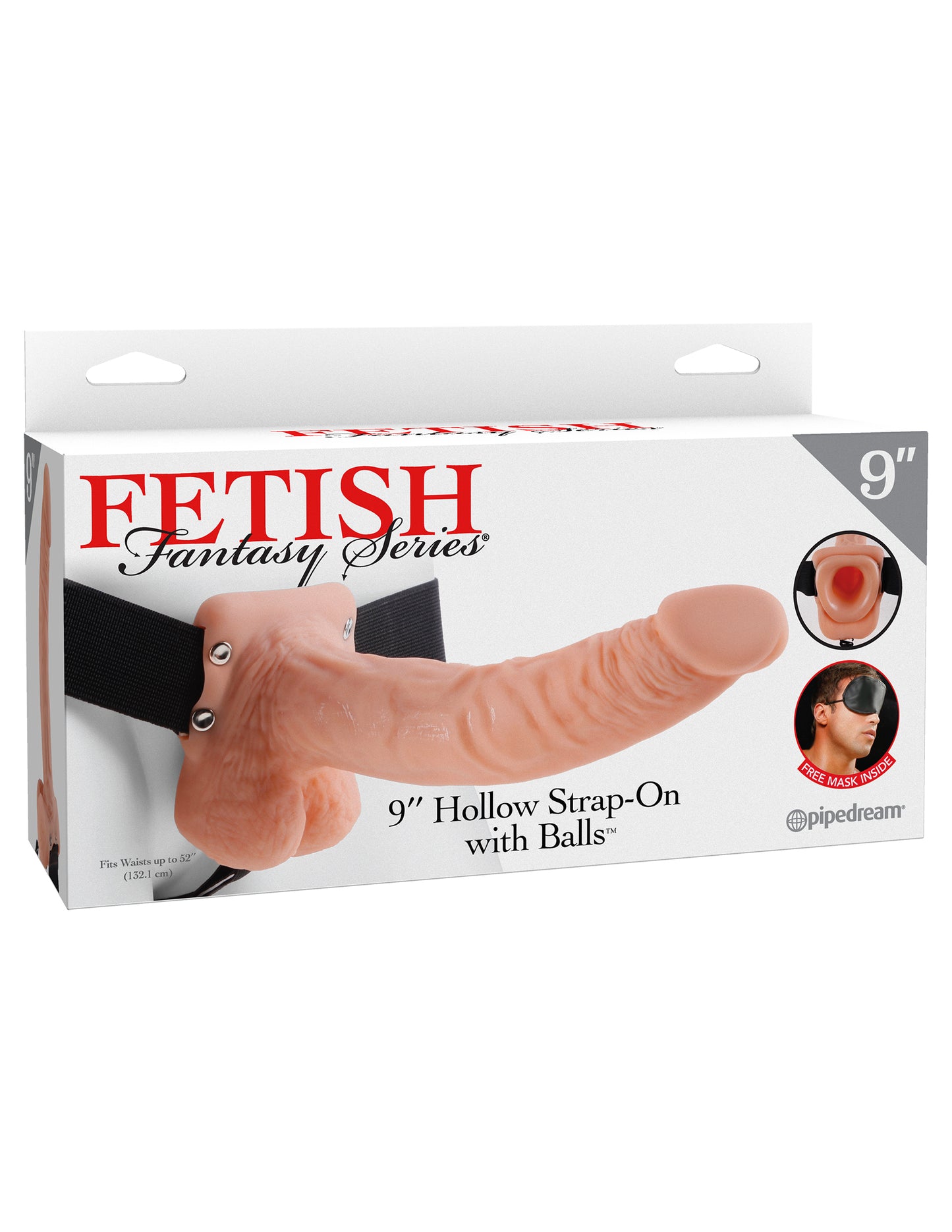 Fetish Fantasy Series 9 Inch Hollow Strap-on With Balls - Flesh PD3374-21