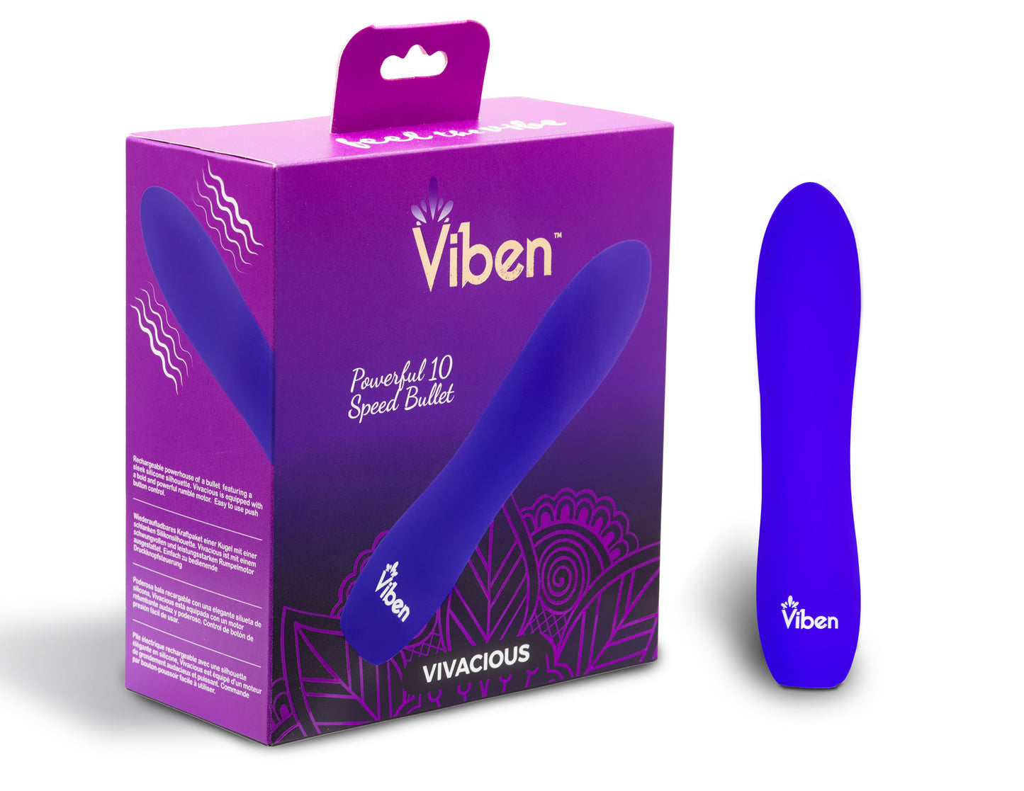 Vivacious - Violet - Intense 10-Function Bullet VB-66110