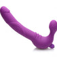 Royal Revolver Vibrating Strapless Strap- on Dildo - Purple