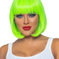 12 Inch Short Bob Wig - Neon Green
