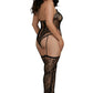 Teddy Bodystocking - Queen Size - Black