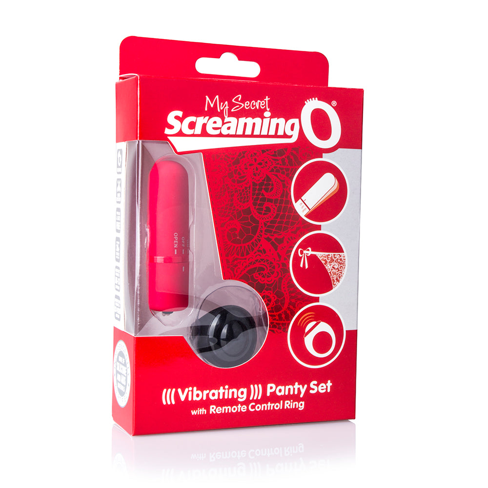 My Secret Screaming O Vibrating Panty Set - Red - Each SO-PNTY-R-101E