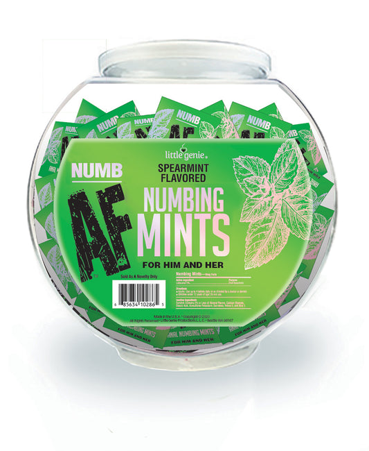 Numb Af - Spearmint Flavored Numbing Mints -  Display - 100 Pcs LG-BT608