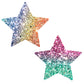 Super Sparkle Roc Kandi Chunky Rainbow Glitter  Starry Nights Nipztix Pasties NN-SSR-STR-NS