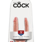 King Cock Small Double Trouble - Flesh PD5513-21