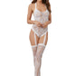 Teddy Bodystocking - White - One Size DG-0327WHTOS